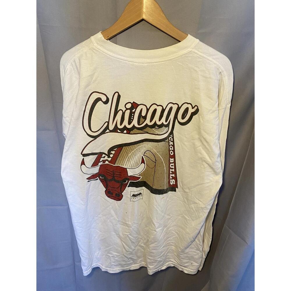 Nba Chicago Bulls T-Shirt White Long Sleeve